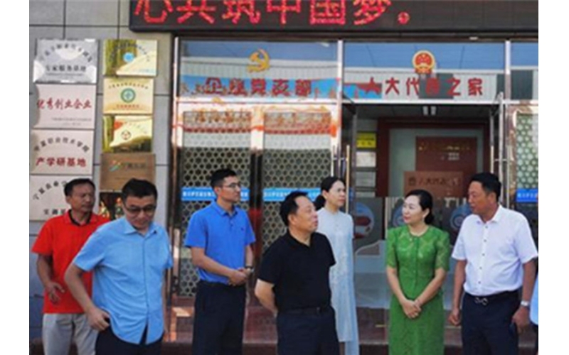 銀川市委常委、紀(jì)委書記、監(jiān)委主任劉智峰一行赴銀川伊百盛面對面問需求，實(shí)打?qū)嵔怆y題